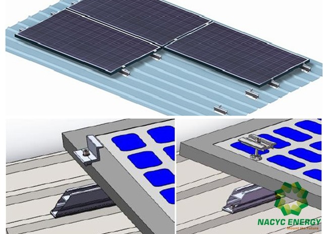 High Corrosion Resistance Industrial and Commercial Solar power Racking Systems solar power roof mounting systems