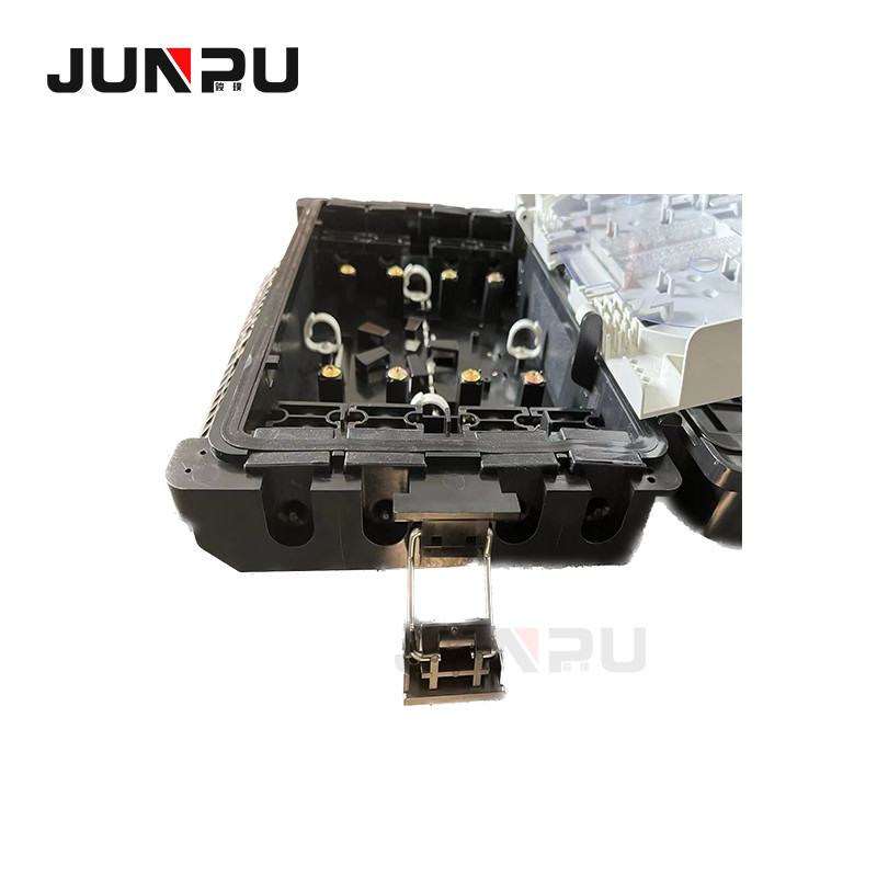 black 16 port Fiber Optic Cable Distribution Box IP68 ABS material FTTH