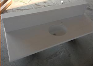 China Prefabricated Quartz Bathroom Vanity Tops Customized Design / Size wholesale
