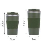 Portable 12 Oz 17 Oz Eco Friendly 304 Stainless Steel Coffee Travel Mug Vacuum