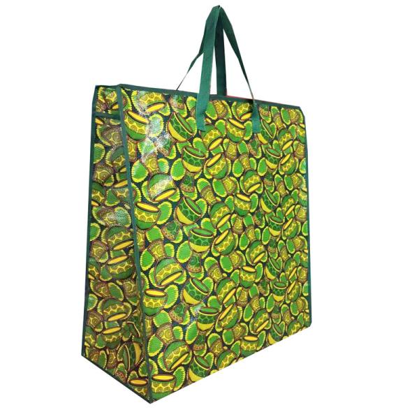 Customized Strong Carry Bag With Nylon Handle Waterproof Laminated Woven