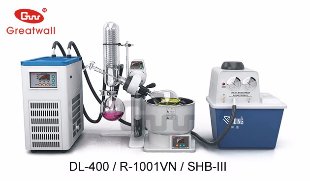 Zhengzhou Greatwall 2L Rotary Evaporator with Chiller & Pump 110V 220V