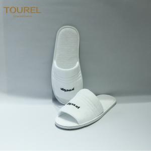 Wedding Disposable Hotel Slippers Open Toe Terry Cloth Slippers For Adult