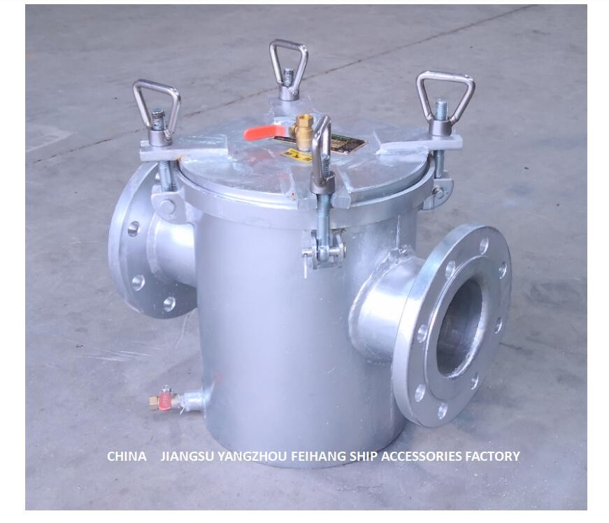 Right-Angle Suction Coarse Water Filter For Marine Seawater Cooling System BRS100 CB/T497-2012