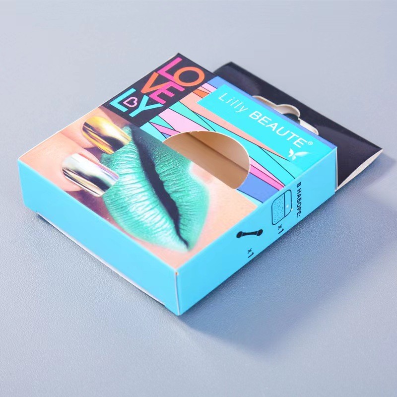 Chinese Factory Customized Elegant Eyelash Box Packaging with Window Display