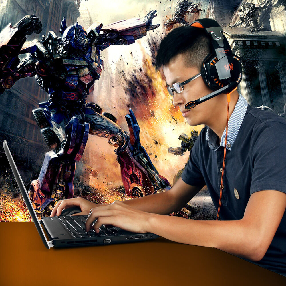 KOTION EACH G2000 100mA DC5V USB Gaming Headset With Light Mic