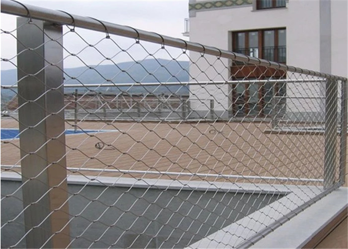 Flexible Stainless Steel Rope Wire Zoo Mesh, Decorative Cable Mesh Netting Fabric