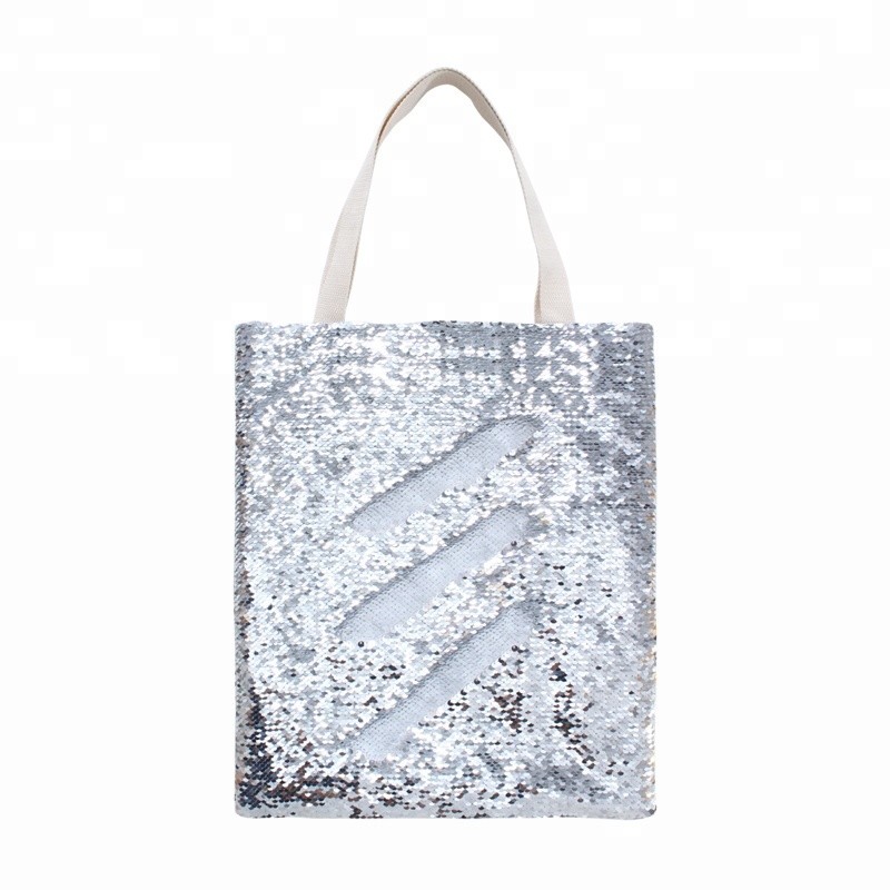 Customizable DIY Sublimation Blanks Magic Sequin Tote Bag 40*34cm