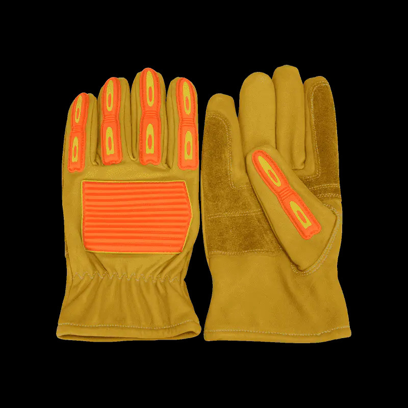 Waterproof Oil Resistant flame resistant Anti-impact Cowhide Glove, fire resistant glove, fire resistant cowhide leather glove