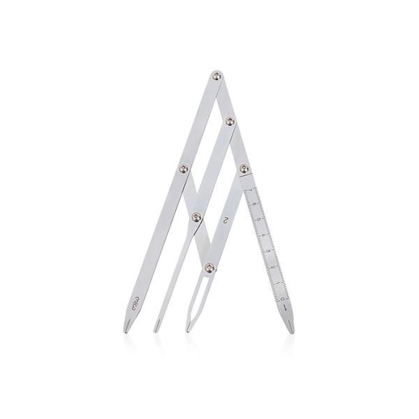 Tattoo Accessories Stainless Steel Golden Mean Eyebrow Divider , Eyebrow Ruler