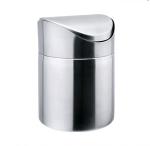 Morden Stainless Steel Cookwares Swing Top Mini Trash Cans For Desk