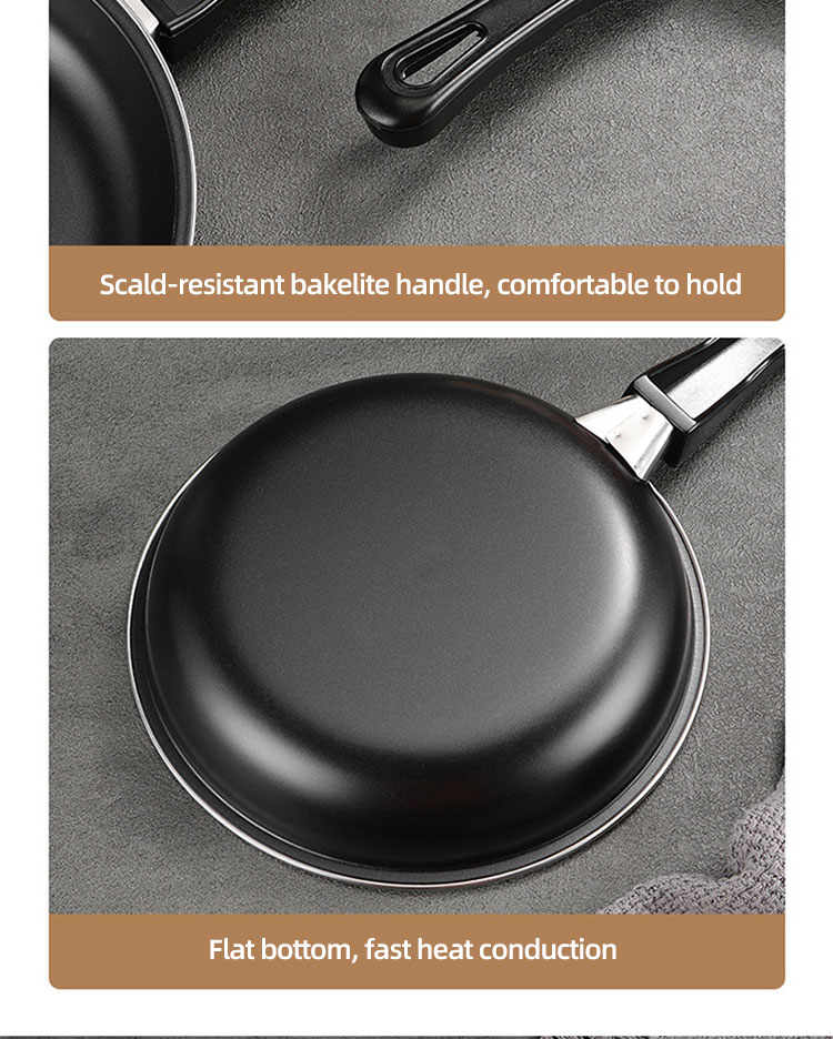 Wholesale TOP Seller 9-Inch Cooking Pot Non Stick Fry Pan Cookware Cast Iron Frying Pans With Anti-Heat Handle