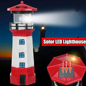 China 2.0 Volt 27.5cm Garden Lighthouse Rotating Light wholesale