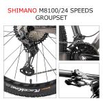 24 Speed Carbon MTB Bike , Grey 29 Inch Mountain Bicycle CE certificate