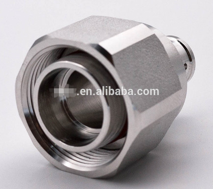 4.3-10 connector Male straight solder type for 1/4" Superflex cable Factory made All brass Tri-alloy body PIM ≤-160dBC