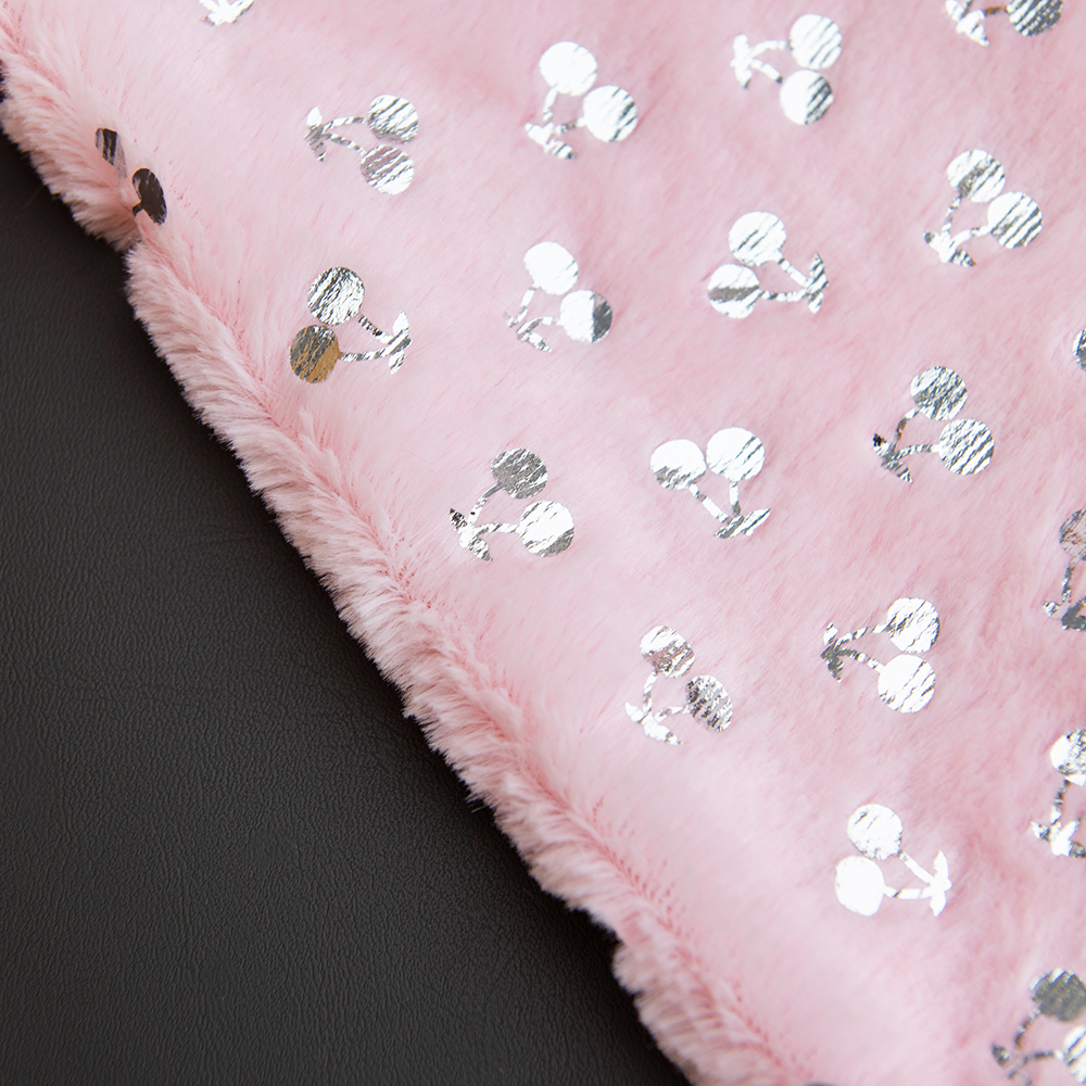 Bag Brushed Pattern 100% Polyester Silver PV Plush Faux Fur Fabric for Home Textile