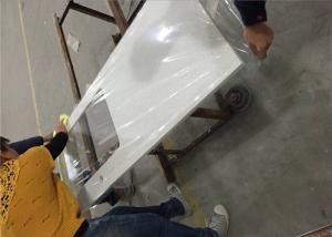 China Artificial White Grain Quartz Prefab Bathroom Vanity Tops Environmental Material wholesale