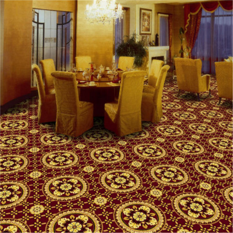 Bright colors soft floral printed wilton carpet