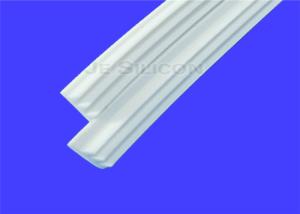 China White Silicone Rubber Edge Trim , High Temperature Rubber Strips Press Resistant wholesale