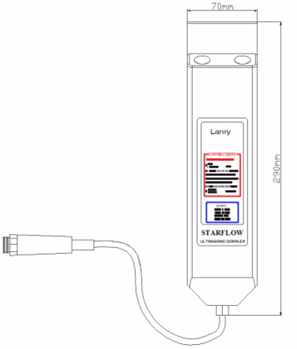 Ultrasonic Flowmeter for water measure DOF6000-W Area Velocity Flow Meter for irrigation