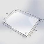 Nail Free Waterproof Double Acrylic Desktop Display Self Standing Magnetic Photo