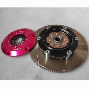 China Triple Disc 4140 Steel Performance Clutch Kit For Mitsubishi Lancer Mitsubishi 4G93 140mm Friction Plate wholesale