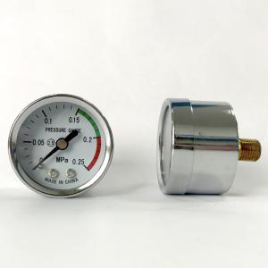 China 40mm Stainless Steel Pressure Gauge 0.25 MPa Back Mount Manometer Acc 2.5 wholesale