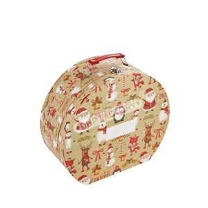 China Lightweight Round Small Cardboard Suitcase Boxes For Christmas wholesale