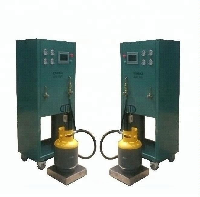 R22 R134a freon recovery filling machine oil less refrigerant split charging R404a R410a recharge machine refilling syst