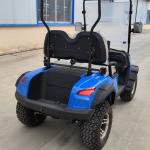 Blue Two-Seater Off-Road Mini Electric Golf Cart With Front Suspension Disc