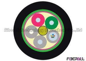China Round Armoured Fiber Optic Cable , 12 Core Fiber Optic Cable Pipe Laying Method wholesale