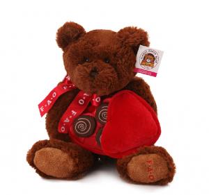 China Hot Electronic Recording Toy Plush Teddy Bear with Heart Pillow wholesale