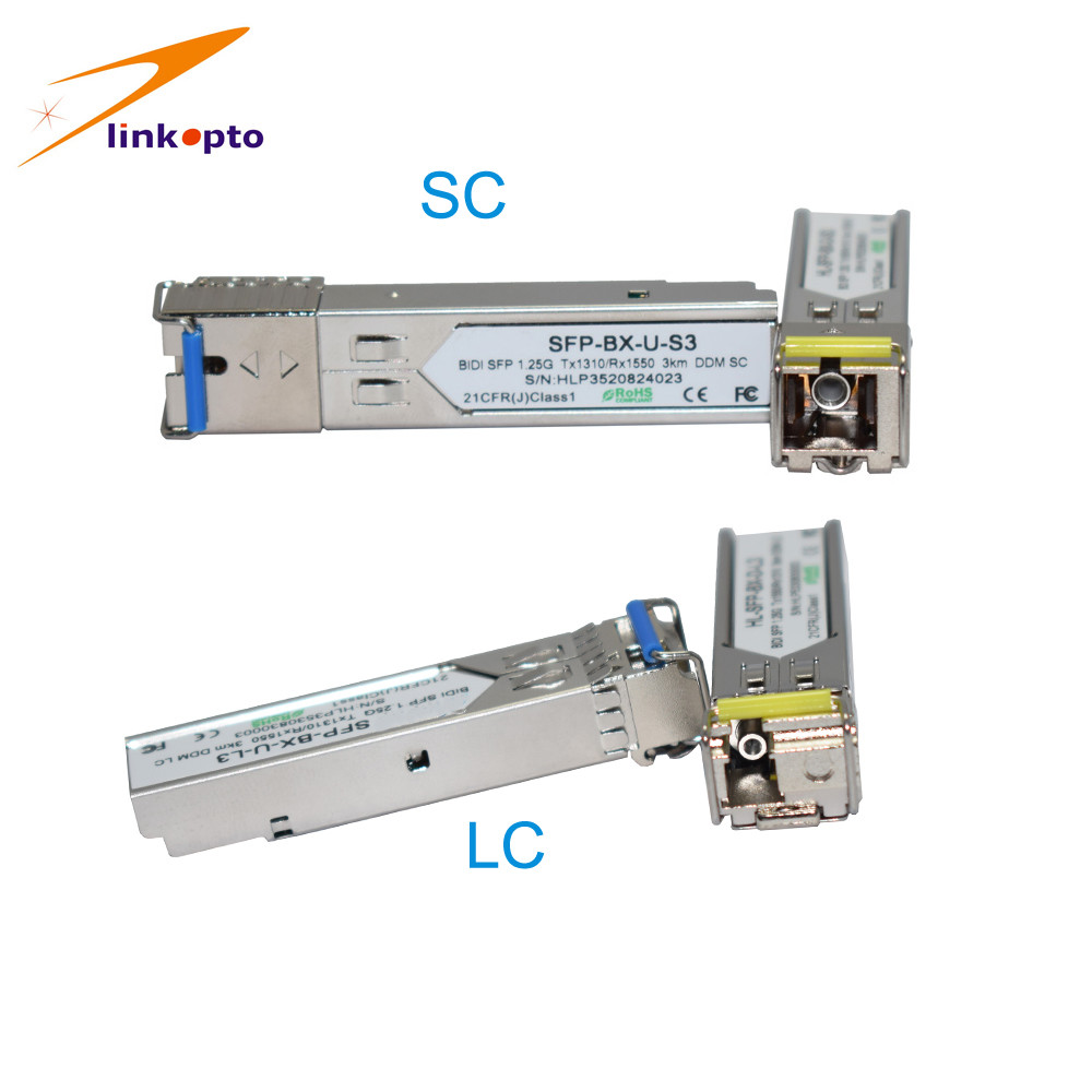 1.25G BIDI Simplex SFP SC Connector 3km Digital Diagnostic Monitoring For Juniper