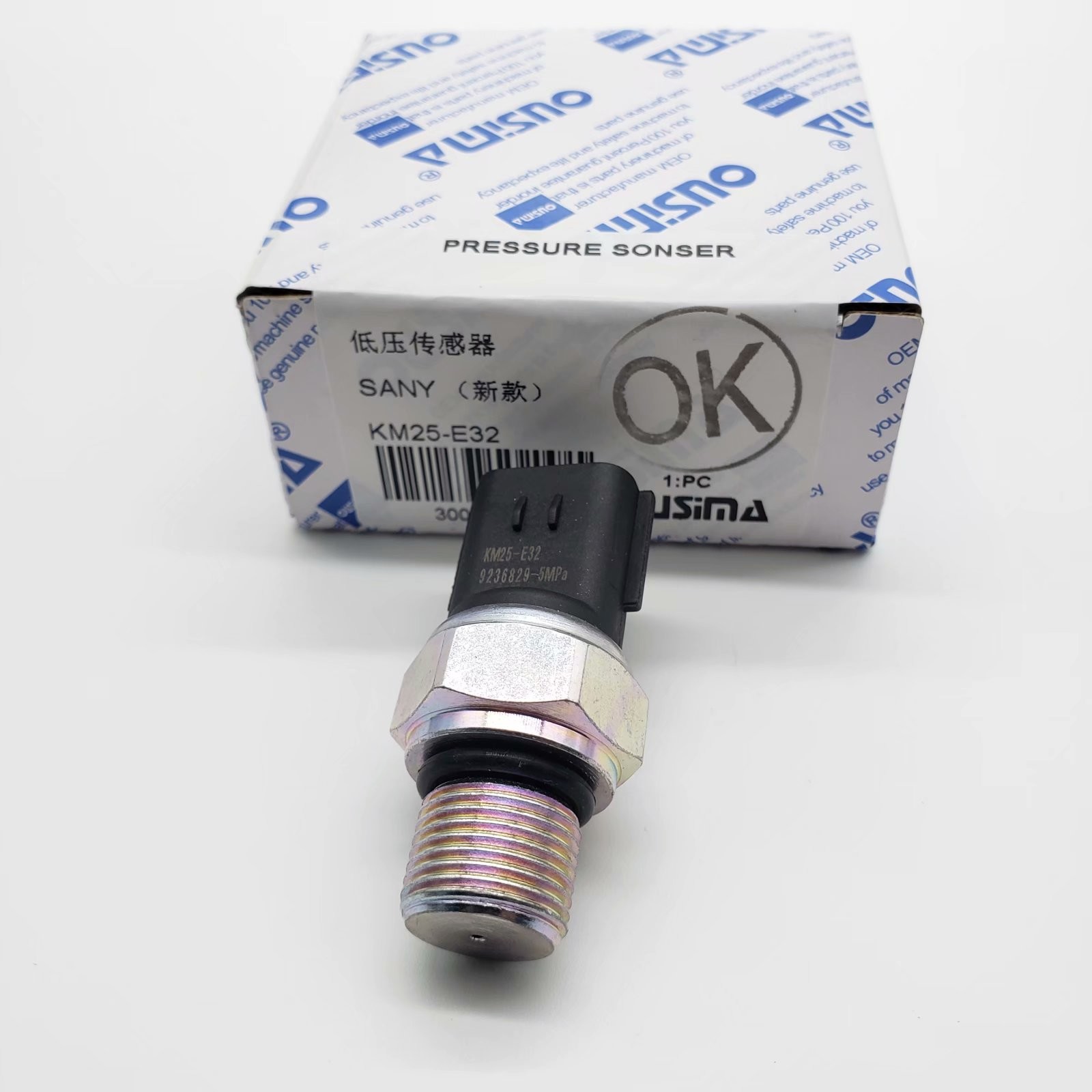 OUSIMSA Low Pressure Sensor Switch KM25-E32 Fit For Sany 205 215 265-9 265-10 Excavator