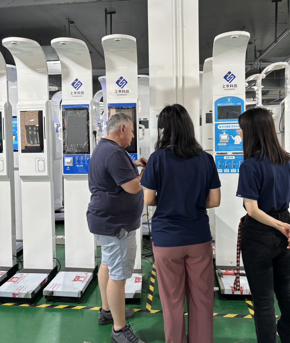 Physical Examination Kiosk Machine for Height Weight Blood Pressure Body