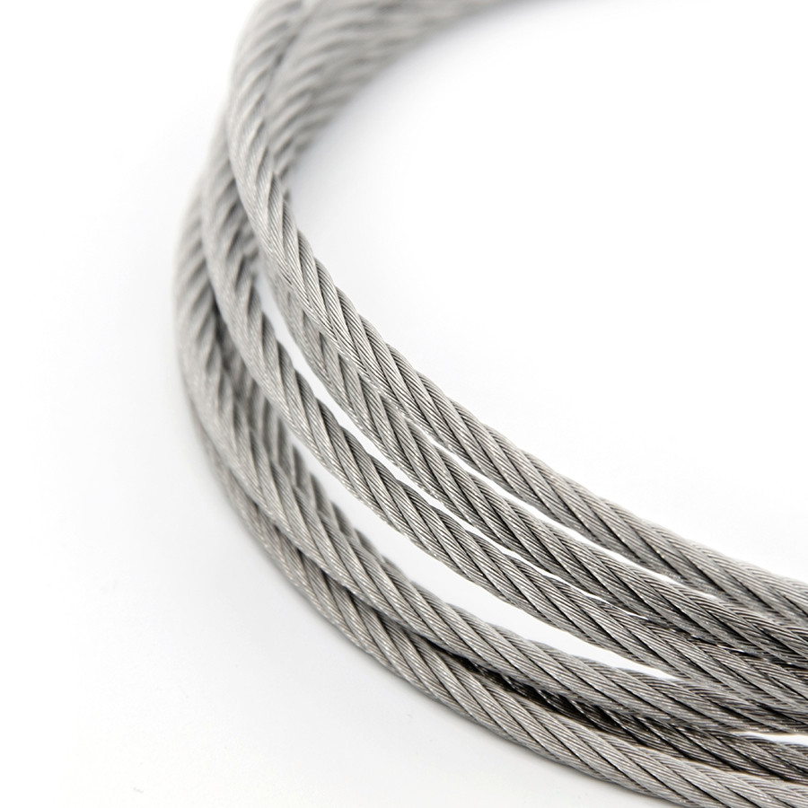 0.8 Mm Durable 316 ss wire rope 7*7 GB AiSi For Safety Fence