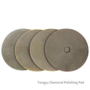 China Round Electroplated Diamond Tools , 100mm Diamond Sanding Pads For Glass wholesale