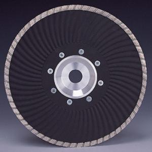China Marble granite Cutting Turbo Wave Diamond cutting Blades with Flange wholesale