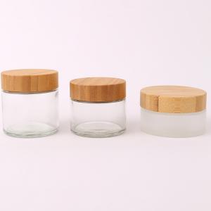 China Face Cream Cosmetic Bottle Packaging 5ml 15ml 30ml 50ml 100ml Frosted Clear Glass Jar wholesale