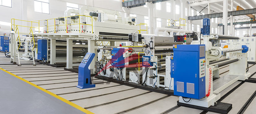 Laminating Film Extrusion Laminating Machine For Protective Laminating Film In White And Blue