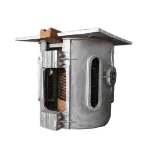 China Brass Ingot Producing Induction Melting Furnace Automatic Tilting 1200C Oven wholesale