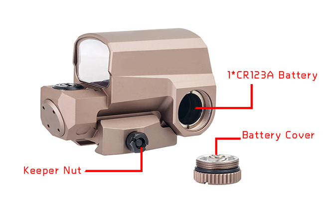 ANS LCO Carbine Tactical Optic Red Dot Sight w / 1 Moa Red & Green Dot Rifle Scope Hunting