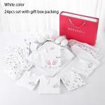 Wholesale newborn babies gift box pure cotton clothing 24pcs Layette sets casual