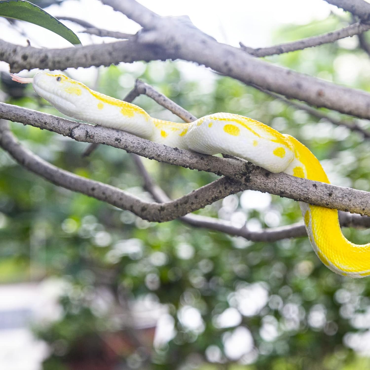 Realistic Snakes Toy Python Action Model for Unisex Ages 8-13 Halloween Prank Props