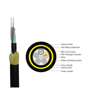 China 100m Double Jacket PE ADSS Bulk Fiber Optic Cable wholesale