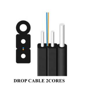 China Ftth Optical Fiber 2 Core Outdoor FTTH Drop Cable G657A2 Fiber Optic Drop Cable wholesale