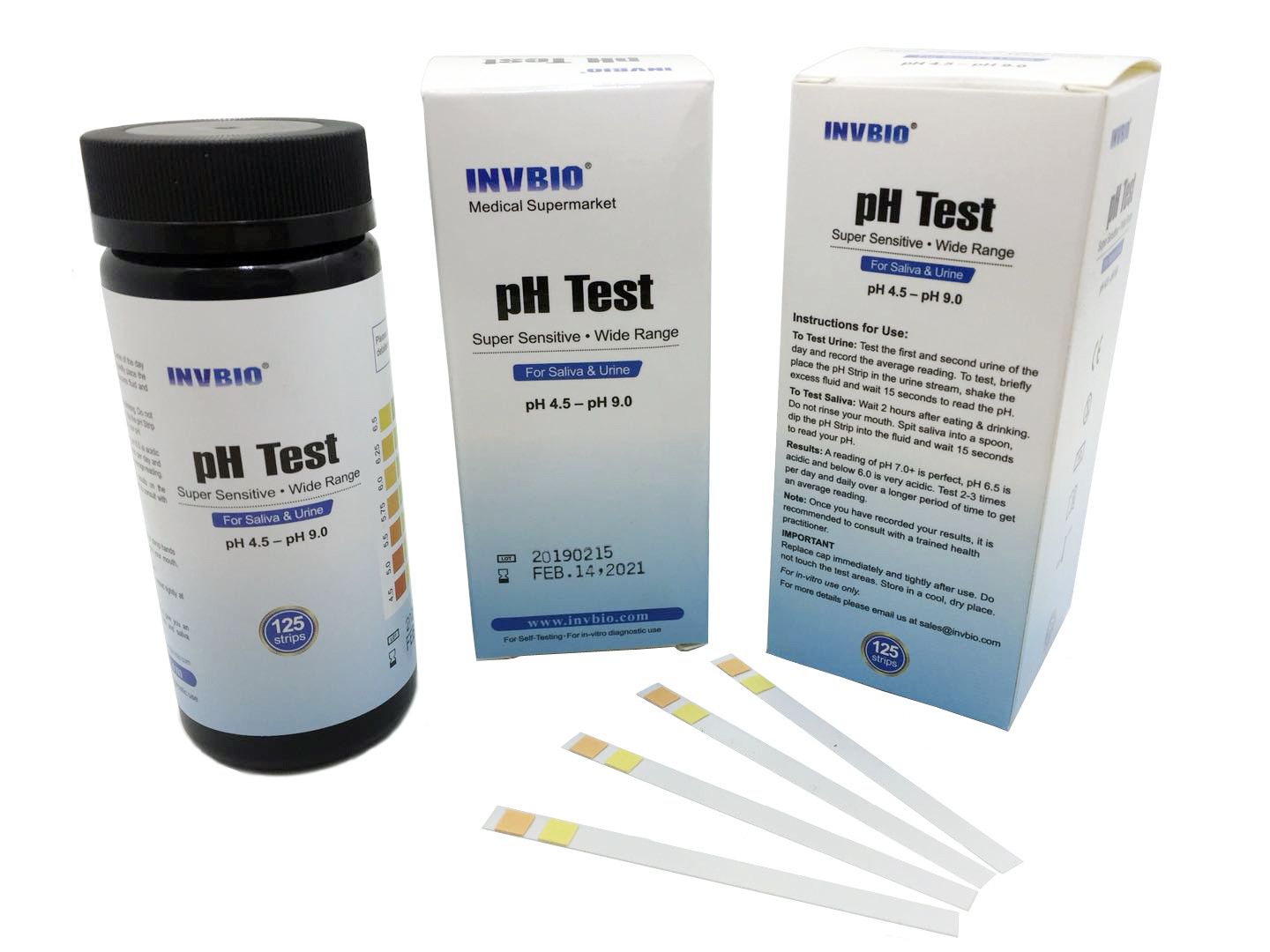 Saliva Urine Ph Indicator Strips 4.5 – 9.0 100 For Body Ph