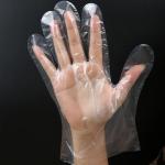 Restaurant Home Service Cleaning Disposable Plastic Gloves / Lightweight