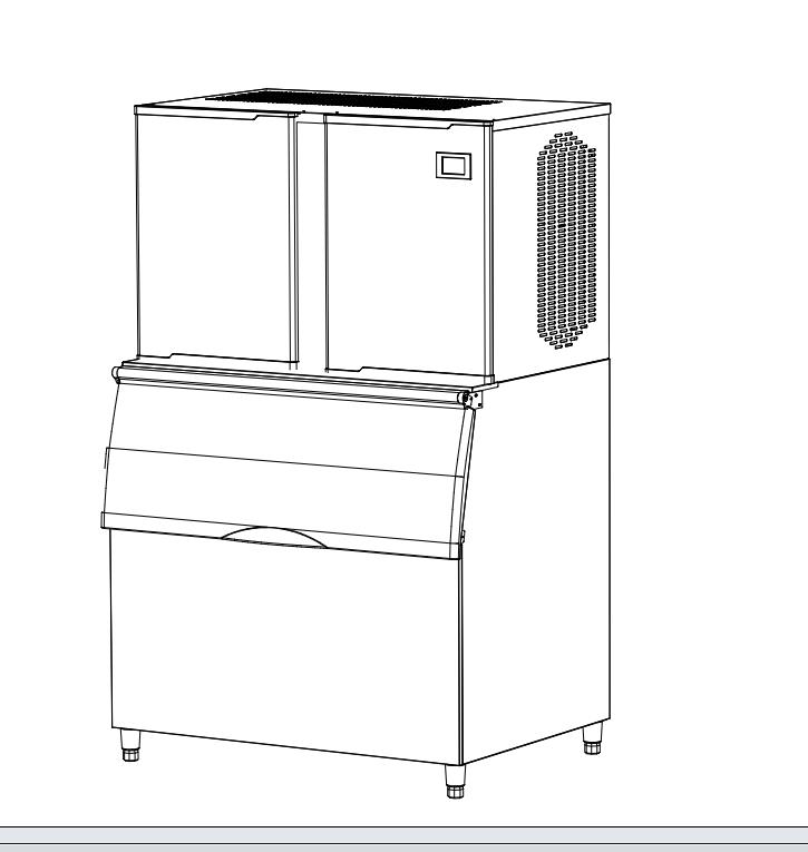 8000W Square Ice Maker Machine 50kg/day For Coffee Shop