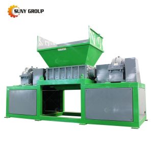 PLC Controlled Engineering Plastics Shredder for Wood Chop Board and Foam